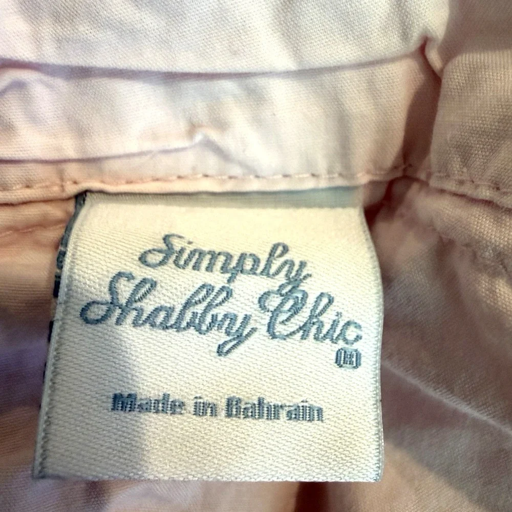 Simply Shabby Chic Twin‎ Duvet Cover Pink Cottagecore French Country Ruched